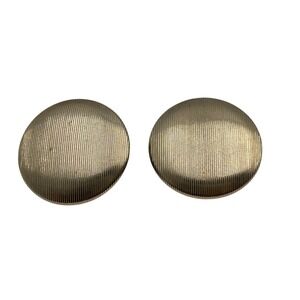 Vintage Lisner Gold Tone Textured Oval Clip On Earrings Vintage